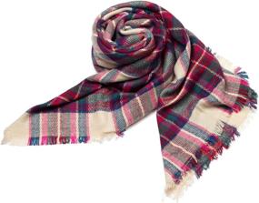 img 4 attached to 🧣 Discover the Elegance of Women's Stylish Blanket Scarves from Scarves & Wraps