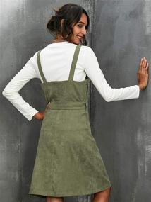 img 2 attached to 👗 Stylish Milumia Corduroy Sleeveless Pinafore Overall for Women - Shop Now at Jumpsuits, Rompers, & Overalls