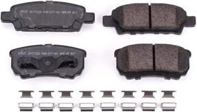 img 1 attached to Power Stop 17-1037 Z17 Ceramic Brake Pads with Hardware: Ultimate Rear Brake Performance Solution