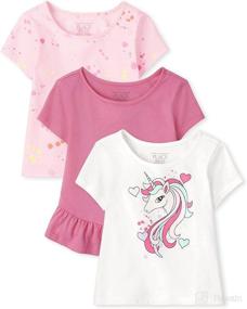 img 4 attached to Baby and Toddler Girls Short Sleeve Fashion Top by The Children's Place