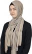 modefa women's turkish islamic premium jersey hijab shawl wrap scarf logo