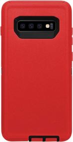 img 3 attached to Rugged Galaxy S10 Plus Case By AICase - Full Body Drop Protection, 3-Layer Shockproof/Dustproof Cover For Samsung Galaxy S10 Plus