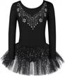 sparkle and shine with zaclotre kid girls long sleeve leotards ballet dance tutu dress logo