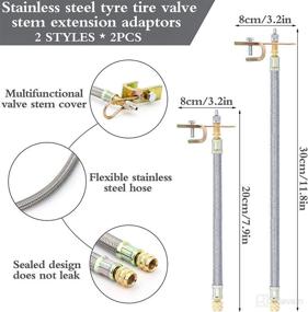 img 3 attached to Extenders Stainless Extensions Extension Motorcycle