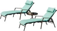 experience ultimate comfort outdoors with top space portable patio lounge chair & folding table - adjustable, durable & stylish design in light green! logo
