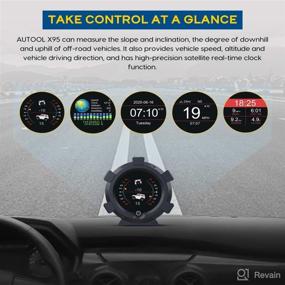 img 1 attached to 🚗 Ultimate MR CARTOOL X95: Advanced GPS Speedometer MPH Car Inclinometer for Off-Road Vehicles with Multi Gauges and Vehicle Angle Slope Meter