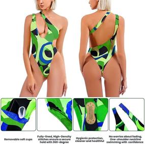 img 1 attached to 👙 Brazilian Monokini Swimwear: Stylish Swimsuits Shoulder for Women - Shop Swimsuits & Cover Ups