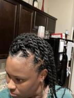 img 1 attached to ToyoTress Marley Hair Crochet Braids - 22 Inch 6 Packs Marley Twist Crochet Hair For Faux Locs Natural Black , Afro Kinky Curly Marley Braids Hair Extensions Synthetic Twist Crochet Braiding Hair (22 Inch, 1B-6P) review by Heather Johnson