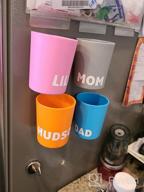 img 1 attached to EZTOTZ Magnetic Fridge Cups - Made In USA For Independent Toddler Drinking Experience- Hanging Cups For Fridge Or Water Coolers review by Scott Holland