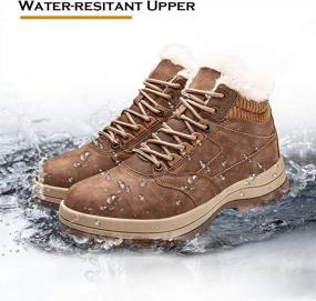 img 1 attached to 👢 VisionReast High Top Winter Snow Boots - Men's & Women's Outdoor Hiking Booties, Non-Slip & Warm Fur Lined Shoes