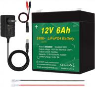 high-performance 12v 6ah lifepo4 battery pack lf4011 with 2000 cycles and 14.6v charger - rechargeable, long-lasting, and efficient 12.8v 76.8wh lithium iron phosphate battery. logo