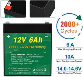 img 3 attached to High-Performance 12V 6Ah LiFePO4 Battery Pack LF4011 With 2000 Cycles And 14.6V Charger - Rechargeable, Long-Lasting, And Efficient 12.8V 76.8Wh Lithium Iron Phosphate Battery.