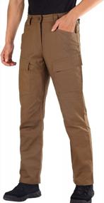 img 4 attached to Men'S Ripstop Cargo Pants: FREEKITE Relaxed Fit Tactical Hiking Waterproof With Multi Pockets.