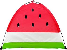 img 2 attached to Fun In The Sun With GigaTent'S Watermelon Dome Play Tent - Easy Entry And Exit With Curtain Doors And Simple Set-Up