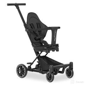 img 4 attached to 🌟 Dream On Me Drift Rider Stroller - Black Edition, Durable Build, 360° Rotating Design, Space-Saving Fold, Smooth Rolling Wheels