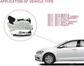 img 1 attached to VW Golf/Jetta/Beetle Passat Door Lock Latch Actuator - Front Left Driver Side, Replacement #5K1837015E 6RD837015A K0034L