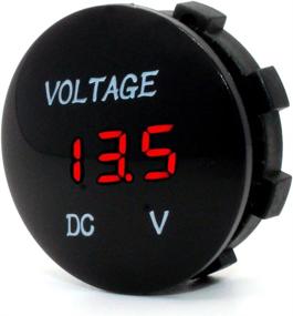 img 4 attached to Cllena Waterproof LED Digital Voltmeter For 12-24V DC Vehicles - Ideal For Cars, Motorcycles, Boats, Trucks, RVs, ATVs With Red LED Display
