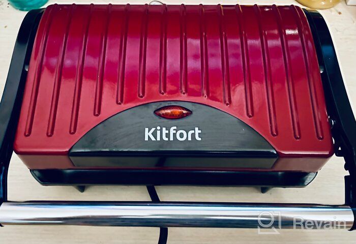 img 2 attached to Sandwich maker Kitfort KT-1609 Panini Maker, red review by Celina Ddzik ᠌