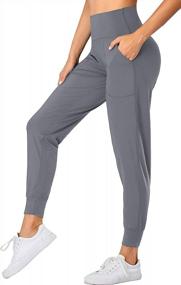 img 4 attached to High-Waisted Yoga And Workout Joggers With Pockets For Women By Oalka