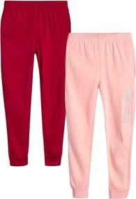 img 4 attached to Real Love Girls Active Sweatpants Girls' Clothing via Active