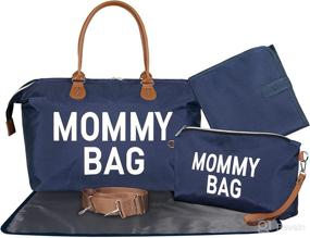 img 4 attached to 👜 Diaper Bag Tote with Changing Pad: Ultimate Mommy Bag for Hospital, Labor, and Delivery