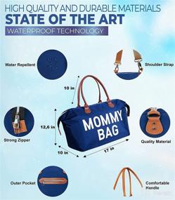 img 3 attached to 👜 Diaper Bag Tote with Changing Pad: Ultimate Mommy Bag for Hospital, Labor, and Delivery