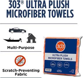 img 3 attached to 🚗 303 Premium Microfiber Towels for Automotive Detailing - Ultra Plush, Super Absorbent, Edgeless Design - Scratch-Free - Multi-Purpose - 3 Pack, Model 30901
