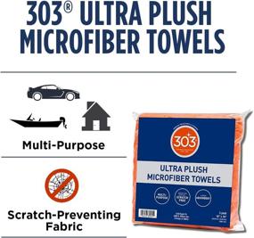 img 1 attached to 🚗 303 Premium Microfiber Towels for Automotive Detailing - Ultra Plush, Super Absorbent, Edgeless Design - Scratch-Free - Multi-Purpose - 3 Pack, Model 30901