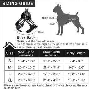 img 3 attached to WINSEE No Pull Dog Harness, Step In Dog Harness With A Dog Collar, Chest Adjustable Soft Padded Vest, Reflective No Escape Harness Easy Running Walking For Small, Medium, Large, Extra-Large Dogs