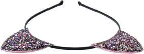 img 1 attached to Sparkle in Style with Anna Belen Girls' Kitty Glitter Cat Ears Headband