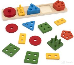 img 4 attached to LiKee Detachable Development Montessori Education Baby & Toddler Toys