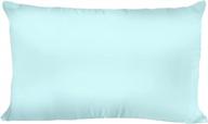 king size aqua charmeuse hypoallergenic spasilk pure silk pillowcase logo