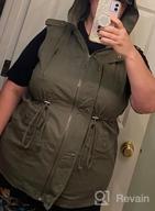 img 1 attached to MixMatchy Women'S Drawstring Lightweight Loose Fit Sleeveless Vest Utility Jacket review by Jesse Blair