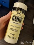 img 1 attached to Glow In The Dark Paint - 8 Oz Neutral FolkArt Acrylic Craft Paint review by Keshia Harvell