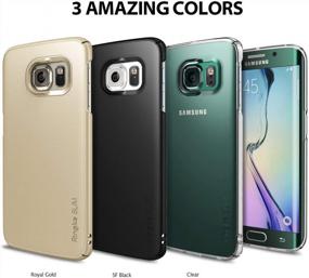 img 1 attached to Protect Your Galaxy S6 Edge With Ringke Slim Case - Snug-Fit, Lightweight, And Sleek Design With Royal Gold Finish