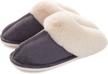 ultimate comfort and style: women's memory foam slip-on house slippers for indoors and outdoors logo