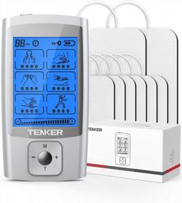 img 4 attached to TENKER Muscle Stimulator: 24 Effective Modes For Pain Relief & Muscle Strength With Rechargeable TENS Machine And Electrode Pads