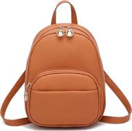 🎒 stylish barsine leather multiple pockets backpack women's handbags & wallets: the perfect fashionable backpack логотип