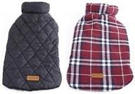 🐶 reversible water resistant plaid dog coat jacket by pet labs логотип