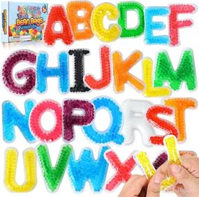 img 4 attached to 🔤 LESONG Alphabet Letters Sensory Toy Set: Educational ABC Learning Montessori Toys for Preschool Toddlers, Including Water Beads Fidget Sensory Toys for Autistic Children and Anxiety Relief - Ideal for Ages 3-6 years old