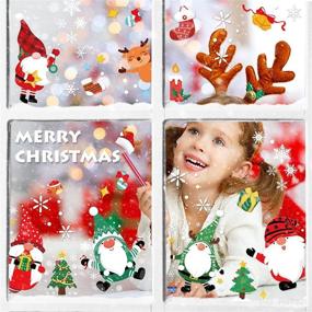 img 4 attached to Christmas Snowflake Stickers Decorations Reindeer Home Decor best: Window Treatments