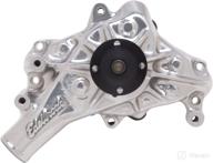 edelbrock 8821: enhance performance with polished long style victor series mechanical water pump logo