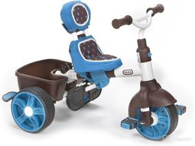 img 1 attached to 🚲 Little Tikes 4-in-1 Trike Ride On: Blue/White, Sports Edition - Ultimate Fun for Kids!