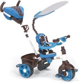img 3 attached to 🚲 Little Tikes 4-in-1 Trike Ride On: Blue/White, Sports Edition - Ultimate Fun for Kids!