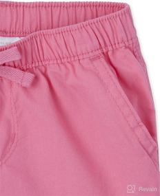 img 1 attached to Baby and Toddler Girls Twill Pull-On Shorts from The Children's Place, Enhanced for SEO