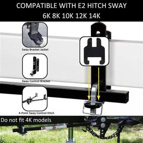 img 2 attached to Sway Bracket Jacket, E2 Hitch Parts: Cushioning and Silencing Noise for Sway Control Bracket (6K 8K 10K 12K 14K) and Round Bar, Enhancing RV Experience - Pack of 2