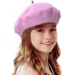classic french wool beret hat for girls by bonaweite - stylish and warm beanie cap logo