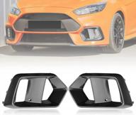 upgrade your ford focus rs 2016-2018 with motorfansclub front fog light cover - carbon fiber style logo