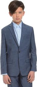 img 3 attached to Calvin Klein Patterned Blazer Jacket Boys' Clothing ~ Suits & Sport Coats