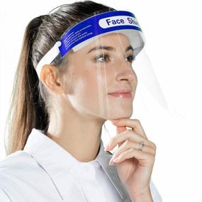 img 4 attached to YIDERBO 200PCS USA-Made Plastic Face Shields: Top-Quality Protective Gear For Personal Safety